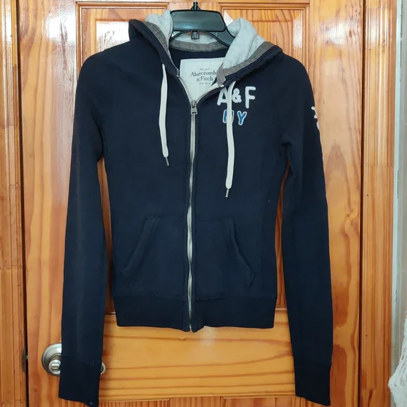 Abercrombie and fitch zipper hoodie hotsell